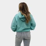 Mint W/Black Guitar Pick Hoodie