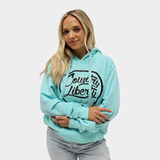 Mint W/Black Guitar Pick Hoodie