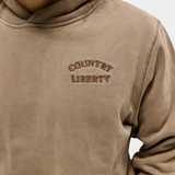 Premium Garment Wash Hoodie Brown