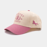 Natural/Pink Lucky You Hat