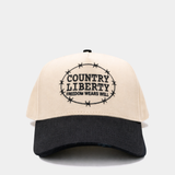 Natural/Black Distressed Ranch Bound Hat