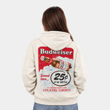 Natural Budweiser Poster Hoodie