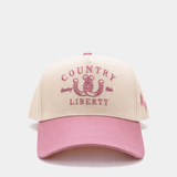 Natural/Pink Lucky You Hat