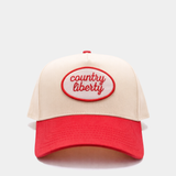 Natural/Red Gas Station Hat